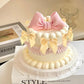 20 Pack Bow Cupcake Toppers Birthday Bowknot Ribbons Coquette Pink Bow High Footed Cup Balloon Wall Party Decorations Bridal Bab