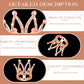12 Pieces Crown Cake Topper Mini Baby Crown Tiny Queen Crown Small Princess Headpiece Cake Decoration For Women Lady Girl Bridal