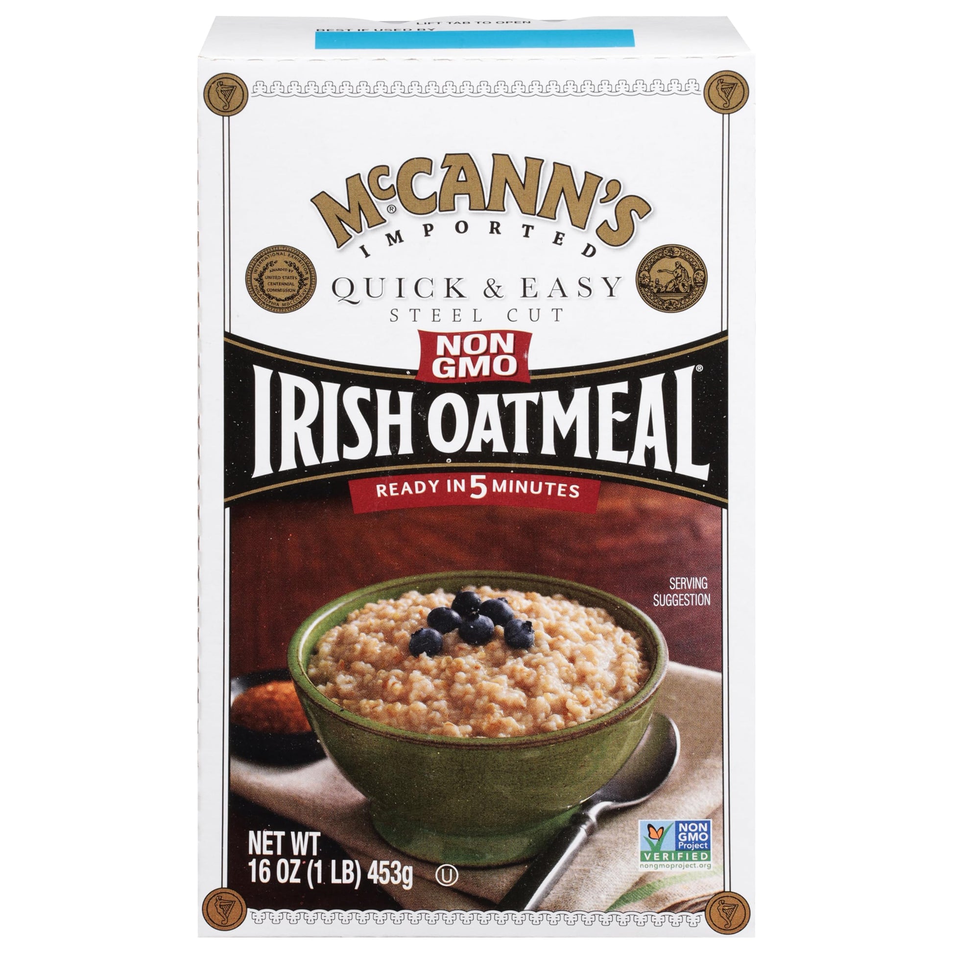 McCann's Irish Oatmeal, Quick & Easy Steel Cut Oats, 16 Ounce