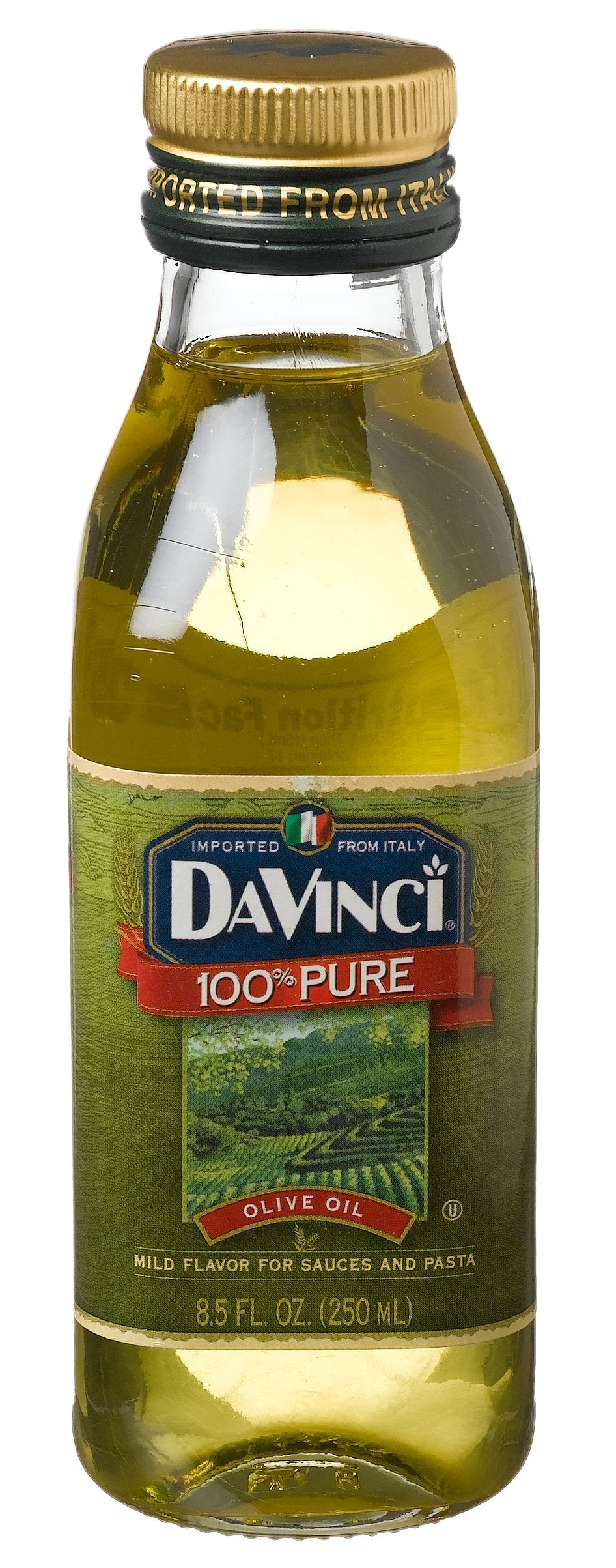 Da Vinci Pure Olive Oil, 17-Ounce Bottles (Pack of 6)