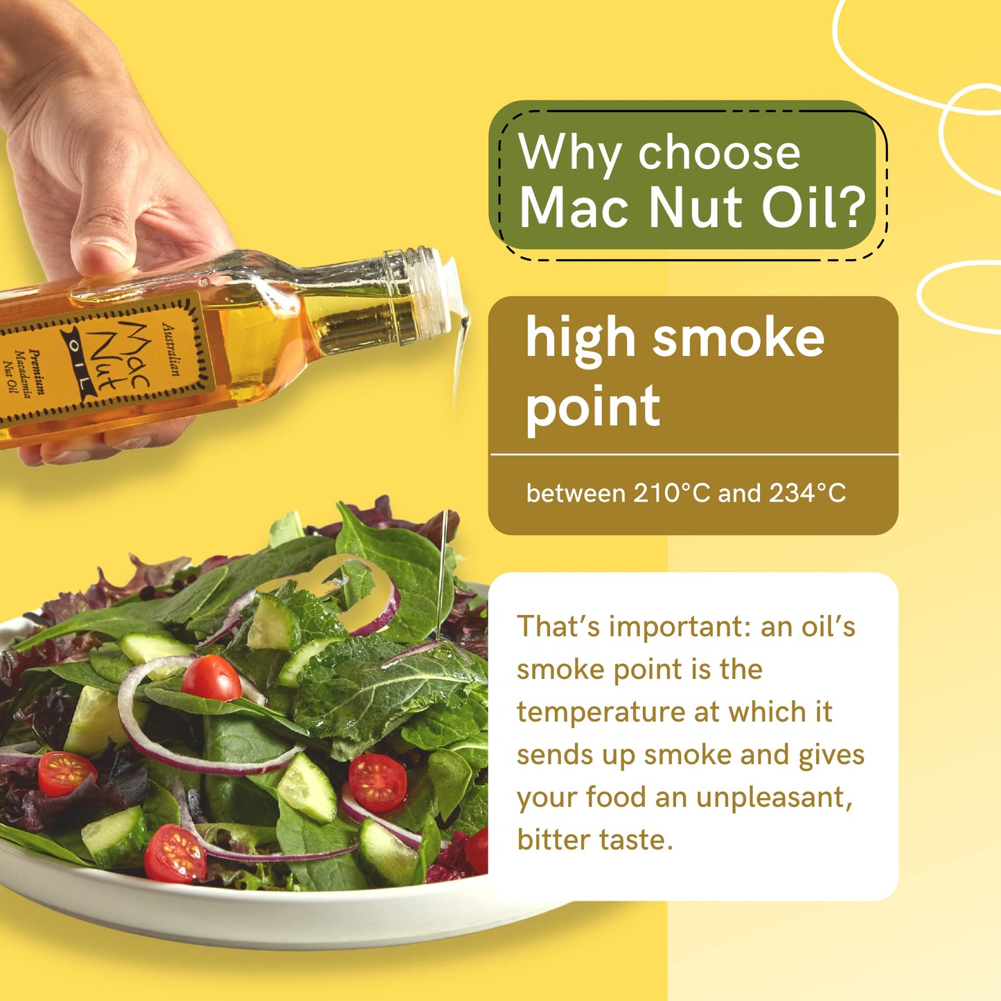 Mac Nut - Pure Cold Pressed Macadamia Nut Oil | Natural Cooking Oil - Fry Oil - Non GMO, Vegan, Keto Friendly and Gluten Free (1