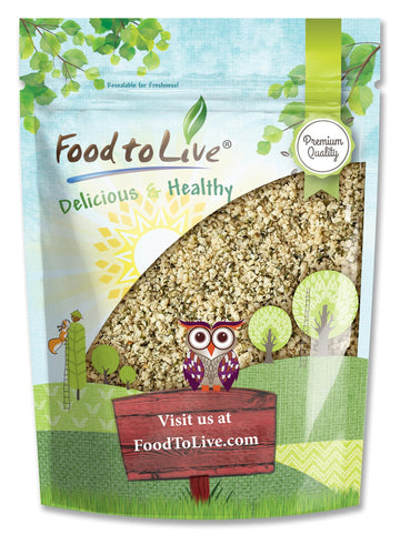 Food to Live Canadian Hemp Seeds, 8 Ounces - Raw Hearts, Hulled, Shelled, Kosher, Bulk, Vegan Superfood, Keto and Paleo Friendly
