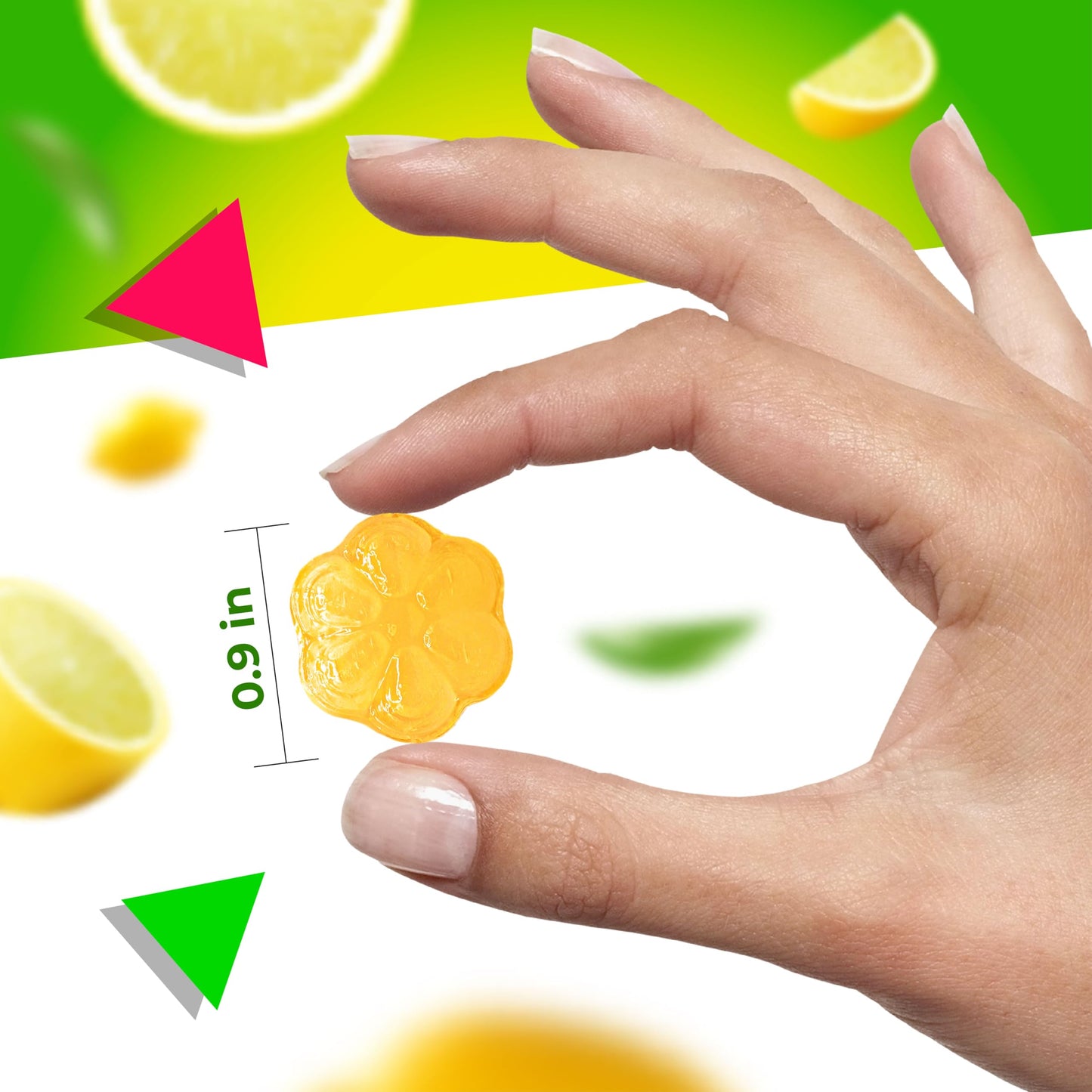 Italian Lemon Candy from Italy | 1 Pound Bag | Approx. 75 Count | Gocce Limoni Di Sicilia | Individually Wrapped Filled Lemon Drops Hard Candy | Citrus Candies
