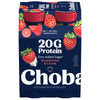 Chobani 20g Protein Lowfat Greek Yogurt Drink Strawberries & Cream 10 fl oz 4PK