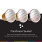Bestpresso Coffee Pods for Nespresso Original Machine, Variety Pack of 120 Aluminum Pods, Includes Caramel, Vanilla, and Chocolate Flavors