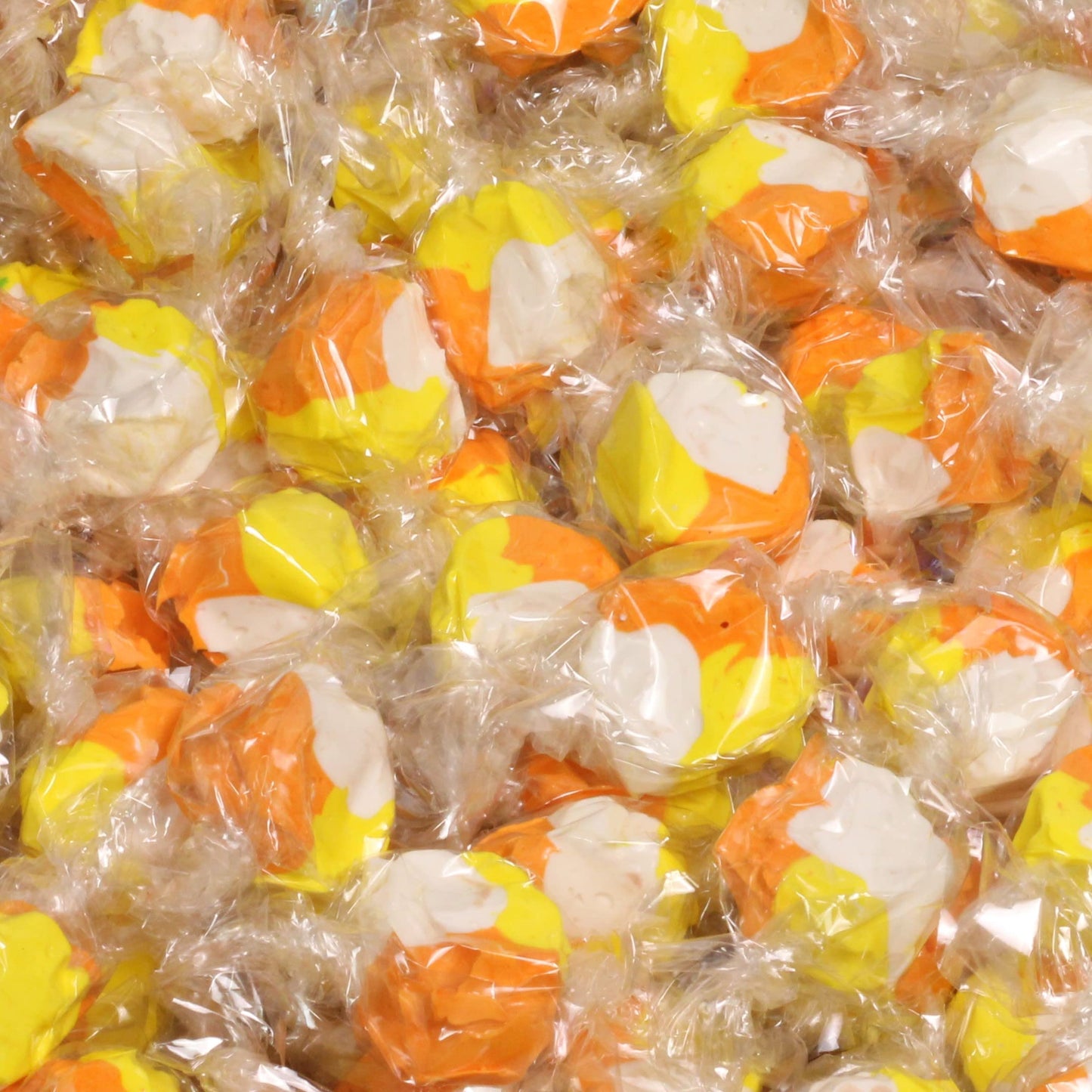 Candy Corn Style Taffy Chews by Its Delish, 12 Oz Bulk Bag, Individually Wrapped Gourmet Soft Fluff Salt Water Taffies - Perfec