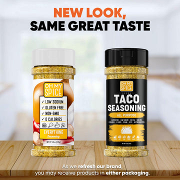 Taco Seasoning Mix All Purpose Blend - Gluten Free & Low Sodium Mexican Seasoning For Taco Tuesday Night. Everything Seasonings