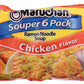 Maruchan Ramen Noodles Chicken Flavor, 3 Ounce, 6 Count (Pack of 1)
