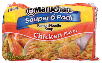 Maruchan Ramen Noodles Chicken Flavor, 3 Ounce, 6 Count (Pack of 1)