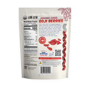 Made In Nature Organic Dried Goji Berries, Non-Gmo, Gluten Free, Unsulfured, Vegan Snack, 7Oz (Pack Of 1), Packaging May Vary