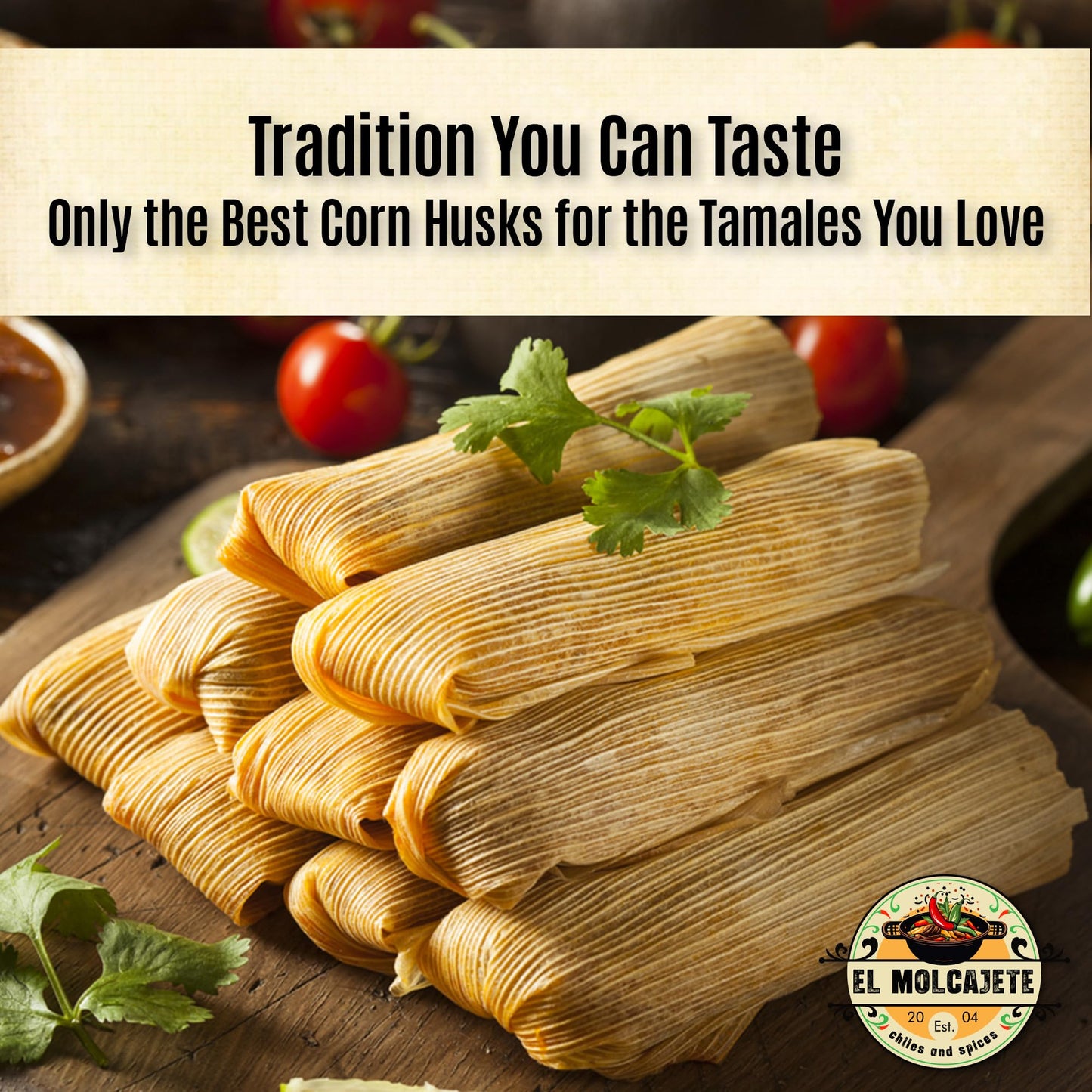 Corn Husks for Tamales 1 lb - enhanced Dried Hojas de Maiz  Natural and Authentic Mexican Husk Wrappers  Fresh and Flavorful by El Molcajete