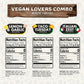 Flavor God Vegan Lovers Combo Pack - Herbs, Spices & Seasoning Gift Set, Includes Italian Zest, Taco Tuesday, Lemon & Garlic - Pack of 3