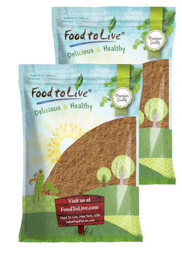 Food to Live Organic Coriander Powder, 12 Pounds - Freshly Ground, Pure, Natural Spice for Cooking, Baking and Seasoning, Non-GM