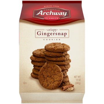 Archway Cookies  Crispy Gingersnaps Cookies  12 Ounce