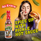 ASS KICKIN Spicy Pickle Hot Sauce - Premium Jalapeno Sauce for Wings & Burgers - 5 oz