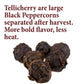 The Spice Way Whole Tellicherry Black Peppercorns - (4 Oz) Can Be Used As A Grinder Refill Bulk.