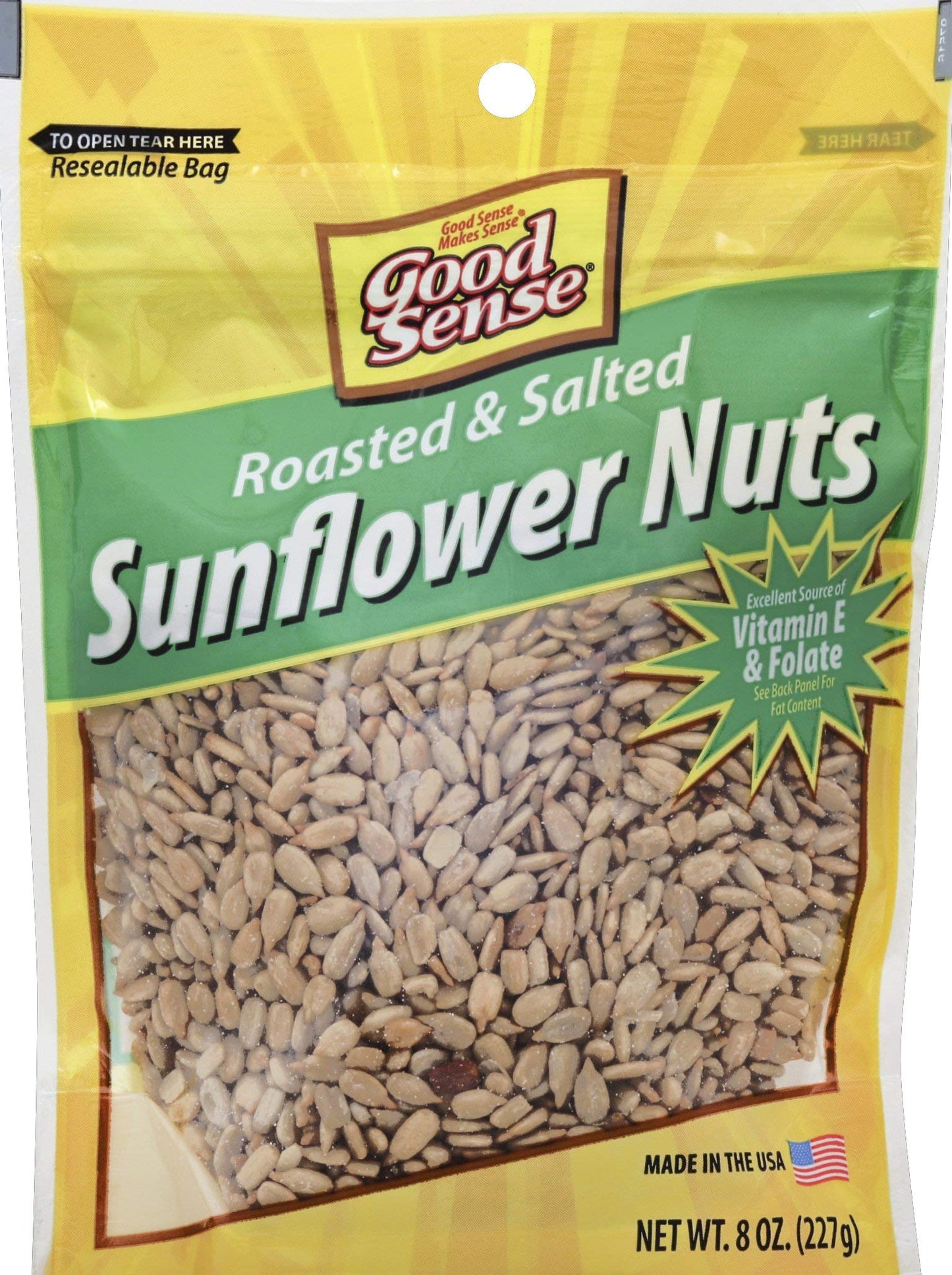 Sunflower Nuts Roasted Salted Snacks, 8 Oz - 3 Bags