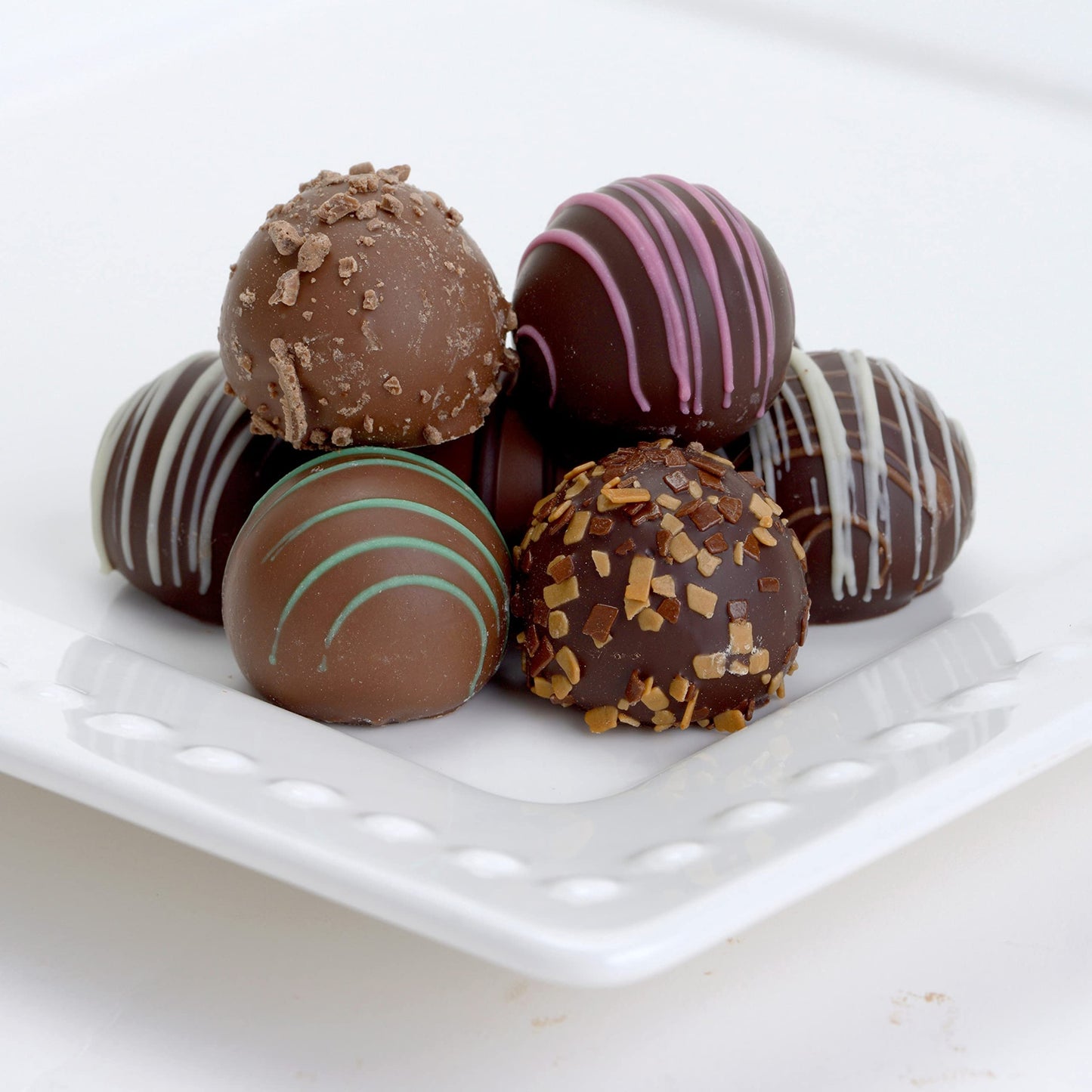CRAVINGS BY ZOE Gourmet Chocolate Truffle Gift Box | 16 Count | Assorted Gourmet Milk & Dark Chocolate Candy Food Gift Basket Anniversary  Birthday  Get Well  Holiday  Thank You Men Women Mom Her
