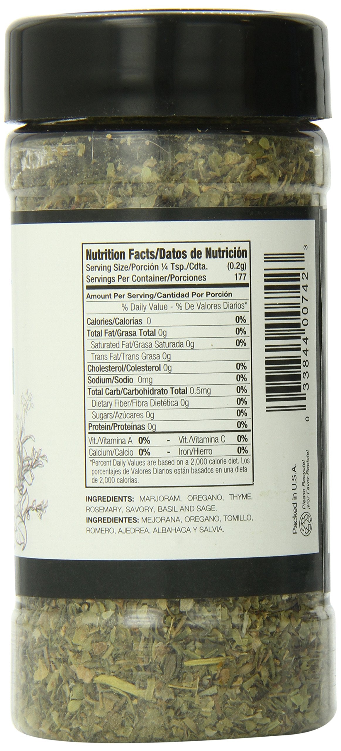 Badia, Ssnng Italian, 1.25 Oz,(Pack Of 6)