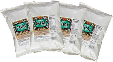 David Rio Power Chai with Matcha, Professional Blend, All-Natural, Vegan, Dairy-Free, 48 Ounce (Pack of 4)