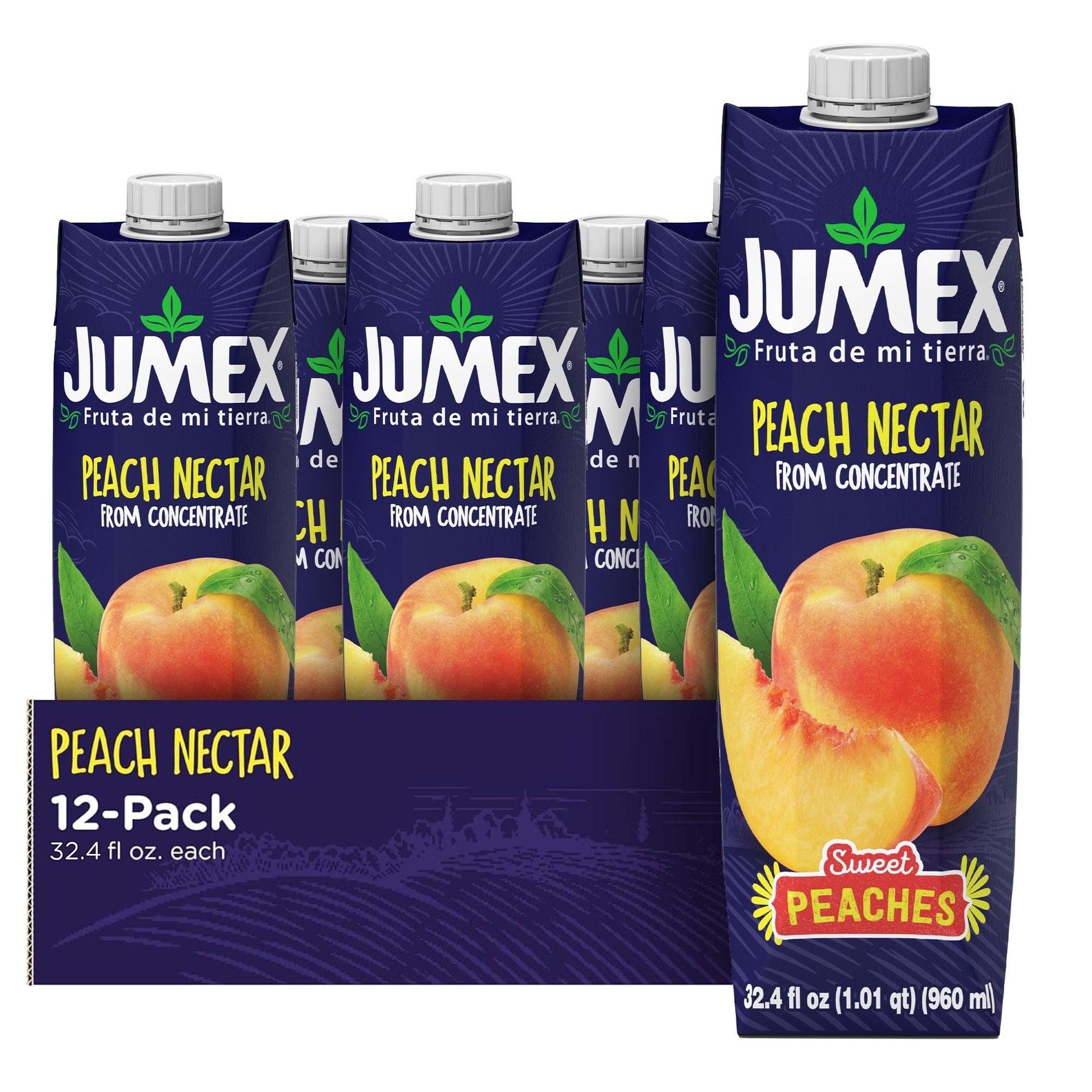 Jumex Peach Nectar, 32.4 Fl Oz (Pack of 12)