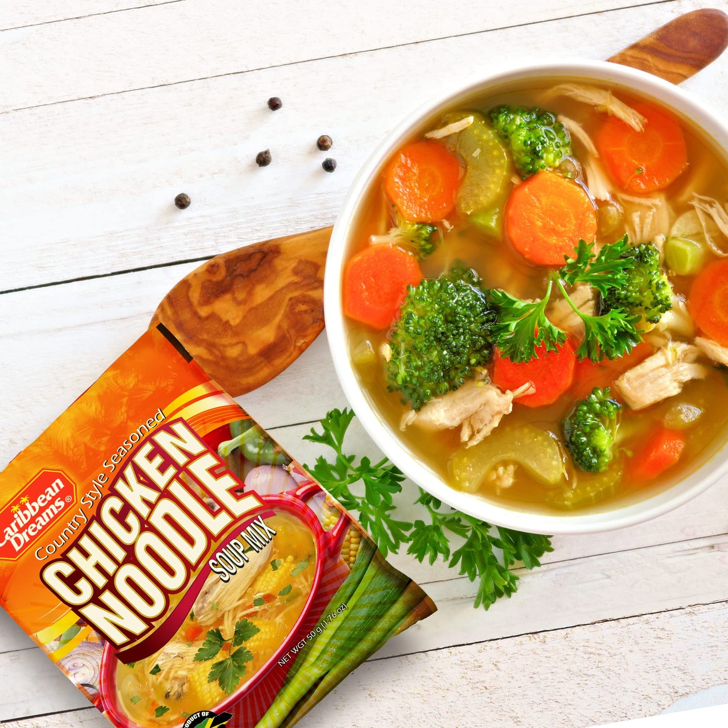 Caribbean Dreams Jamaican Chicken Soup, 1.76 Oz (Pack Of 10)