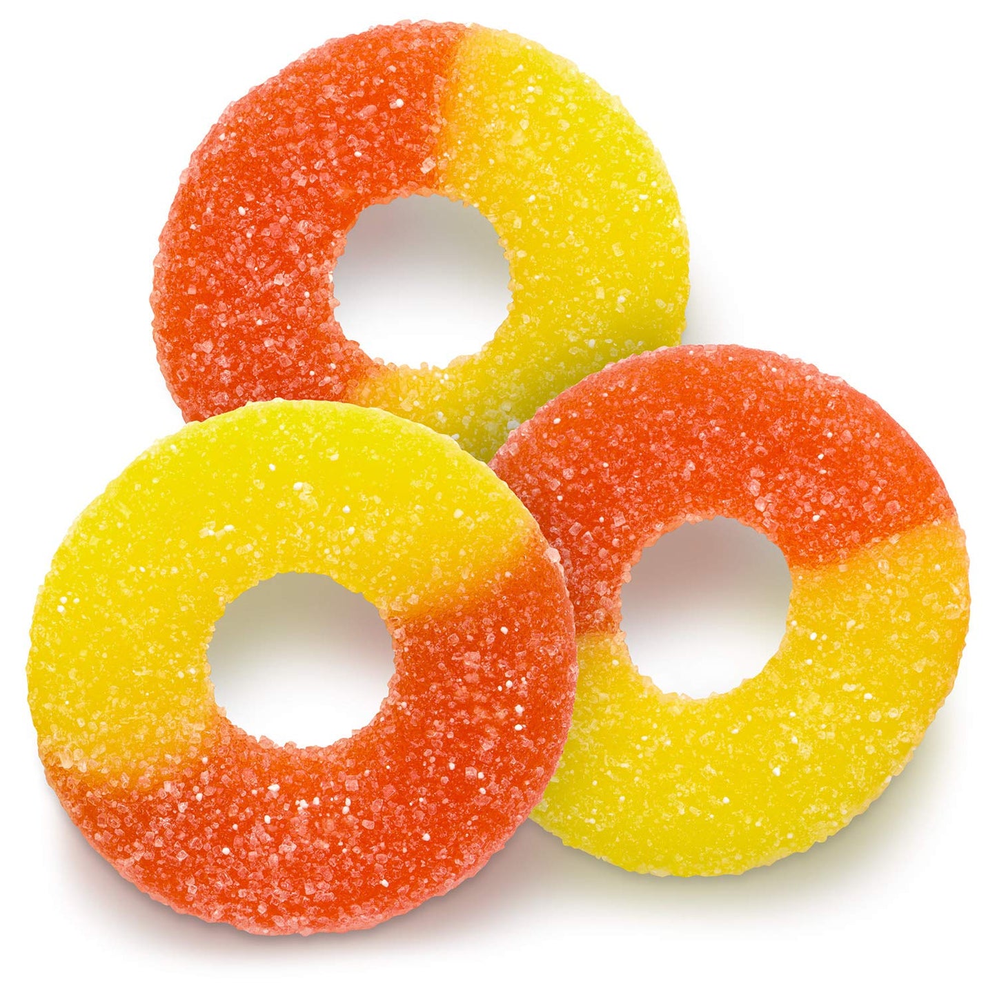 Albanese Gummi Peach Rings - 8 Ounce Bag, Multicolor