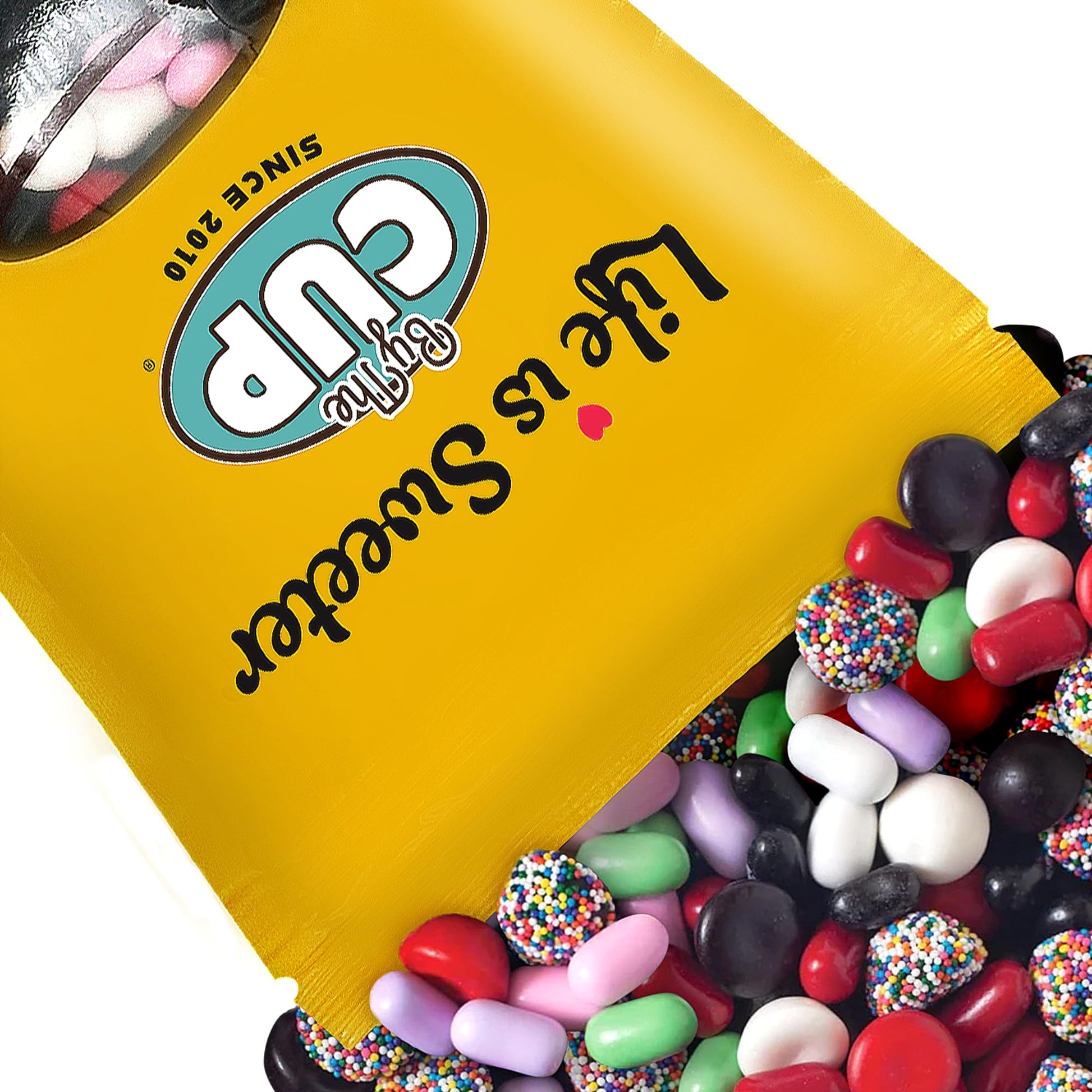 By The Cup Licorice Bridge Mix, Including Pastels, Buttons and More, 2 lb Bulk Bag