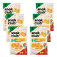 Snak Club Gummy Candy Rings with Chili and Lime, Gluten-Free, Vegan, 5 oz (Pack of 6), Green and Pink