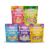 Freeze Dried Candy - 5 Flavors Variety Pack Crunchy Peach Rings, Watermelon, Puffs, Worms, Burger Candy - 1.7oz Each, Sweet Trea