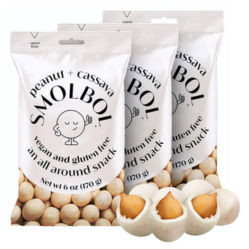 Crunchy Peanuts Coated With Cassava | Lightly Salted | Gluten-Free Snack | Vegan Snack | Ovinhos De Amendoim | Cacahuates | Yuca