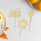 Gyufise 24Pcs Sweet Home Cupcake Toppers Gold Glitter Key Housewarming Cupcake Picks New Home Theme Party Cake Decorations Suppl