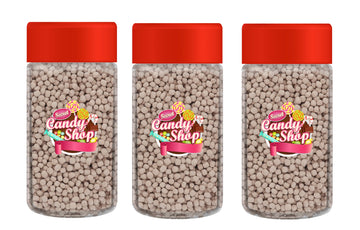 Candy Shop Premium Mini Dehydrated Marshmallows Bits (Chocolate) (Pack Of 3 Bottles)