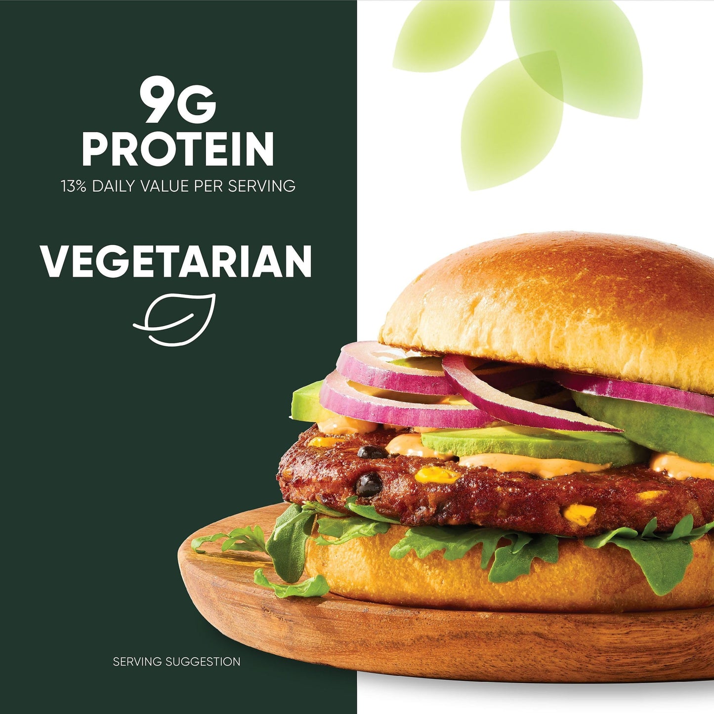 MorningStar Farms Veggie Burgers, Vegetarian Meat, Spicy Black Bean (4 Count)