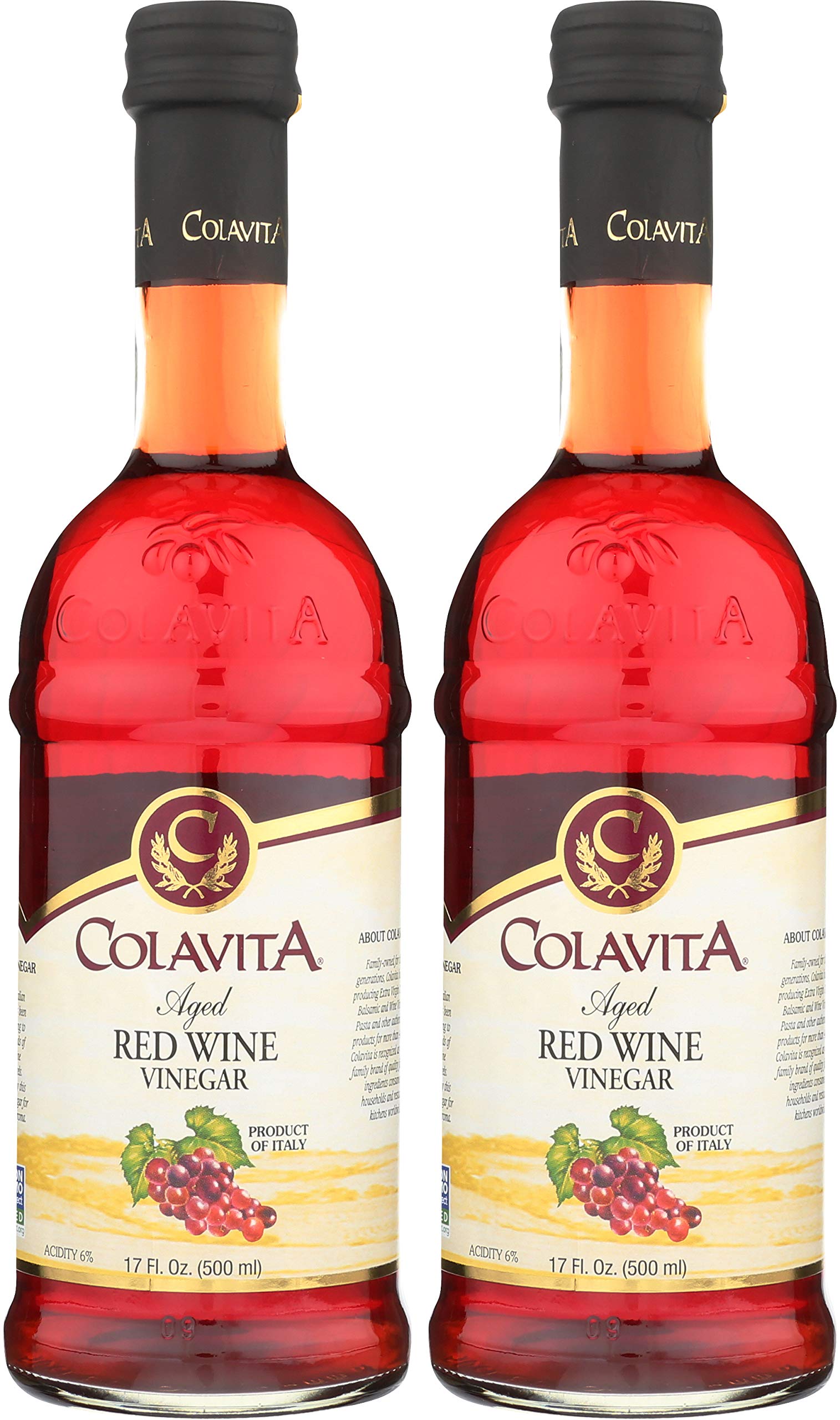 Colavita Red Beverage-Inspired Vinegar Red Beverage-Inspired Vinegar Pack Of 2 Glass Bottle