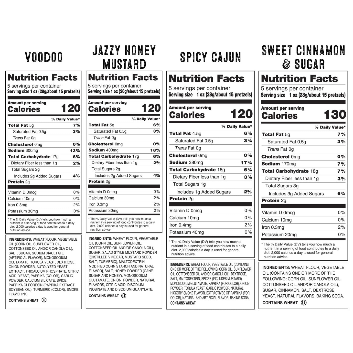 Zapps Pretzel Stix Variety Pack, 16 Oz., 4 Count