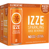IZZE Sparkling Juice Beverage Blend, Clementine, No Sugar Added, 8.4 FL OZ, 6 Cans