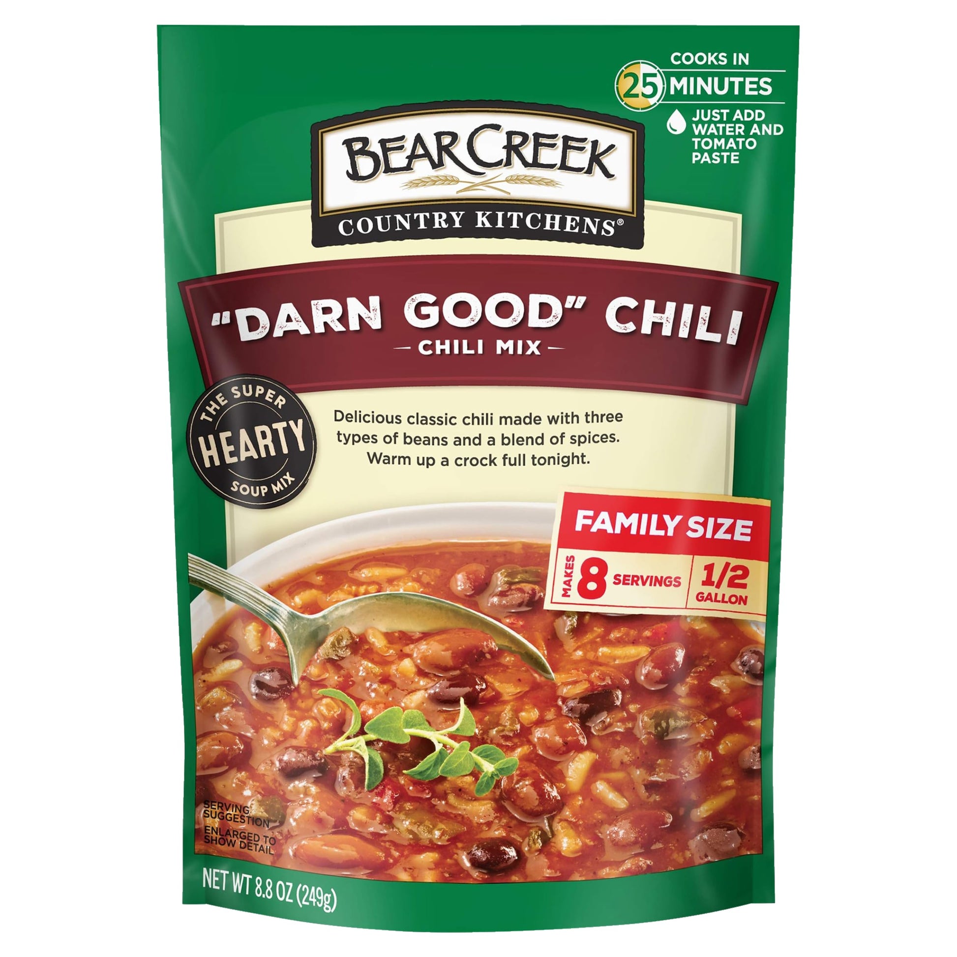Bear Creek Soup Mix, Darn Good Chili, 8.8 Ounce (Pack of 6)