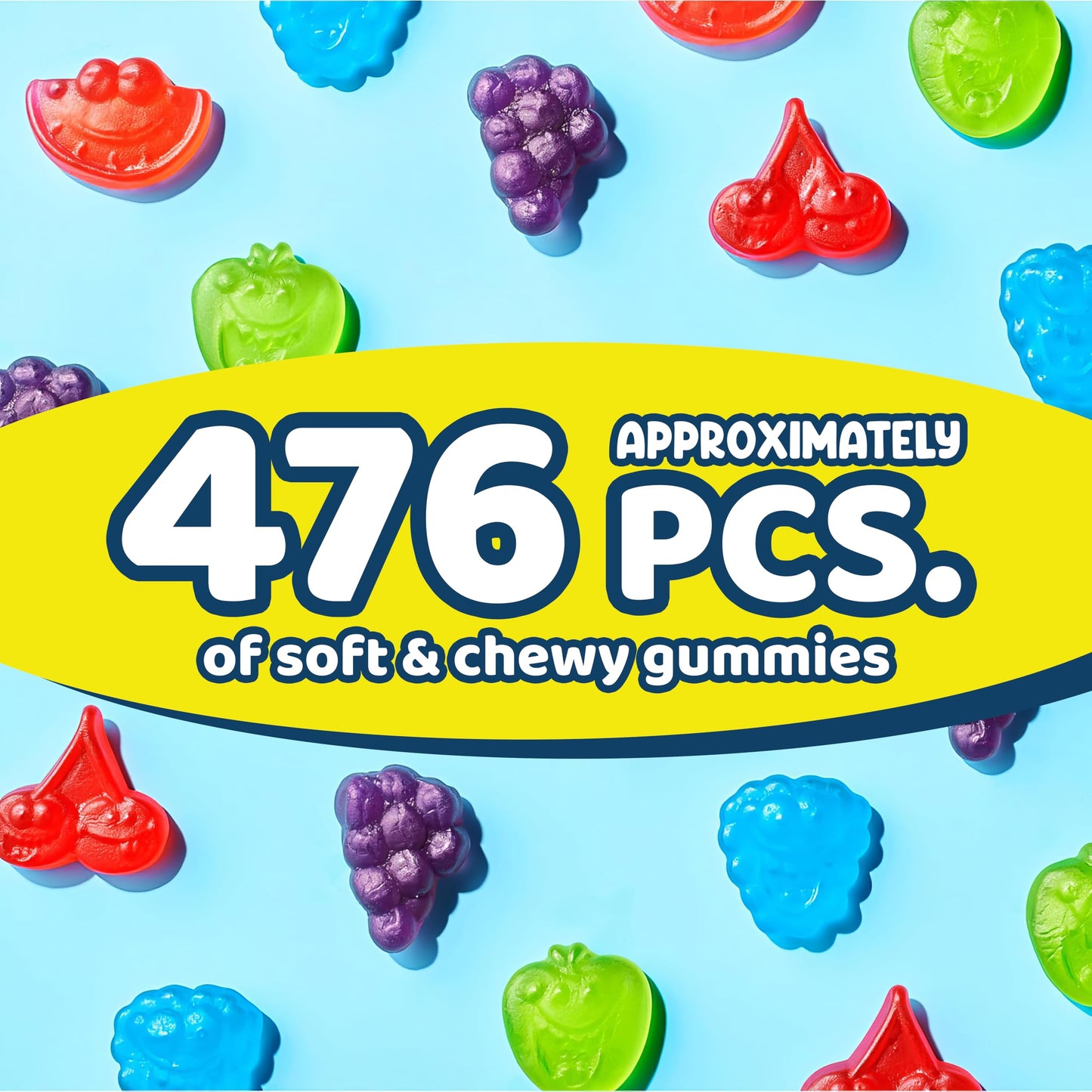 Jolly Ranchr Gummies Original Flavors 72oz - Naturally & Artificially Flavored Candy - Soft & Chewy Gummies - Ideal for Sharing