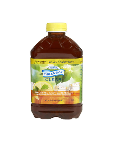 Thick & Easy Clear Thickened Iced Tea, Honey Consistency, 46 Ounce (Pack Of 6)