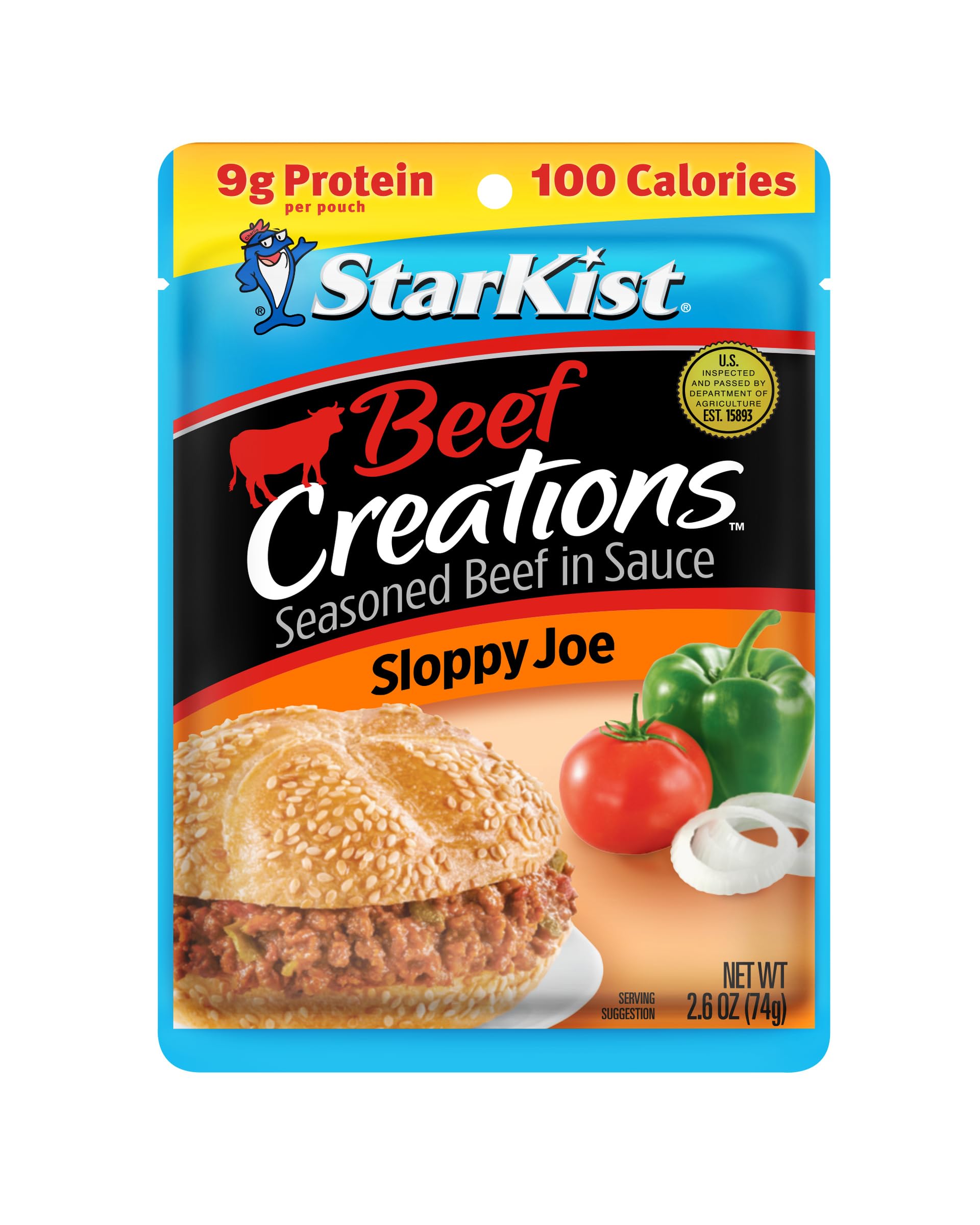 StarKist Beef Creations Sloppy Joe Pouch, 2.6 oz, Pack of 1