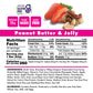 Bonk Breaker Plant Based Protein Bars, Gluten Free, Dairy Free, 13G Protein, Peanut Butter And Jelly Flavor, 62G Bar (12 Pack)