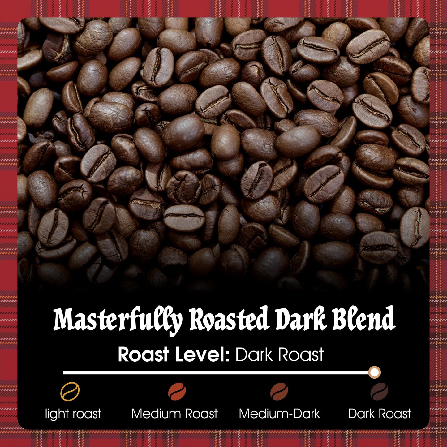 Stewarts - Red Eye Ground Coffee - Dark Roast - Vacuum Sealed Bags - Bold & Rich Dark Roast Ground Coffee - Ideal for Morning En