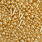 Dazzjoy Edible Gold Pearl Heart Rods Sprinkles, 130G/4.58Oz, Mix Size, Gold Pearl Sprinkles For Cupcake Decorating, Cupcake Topp