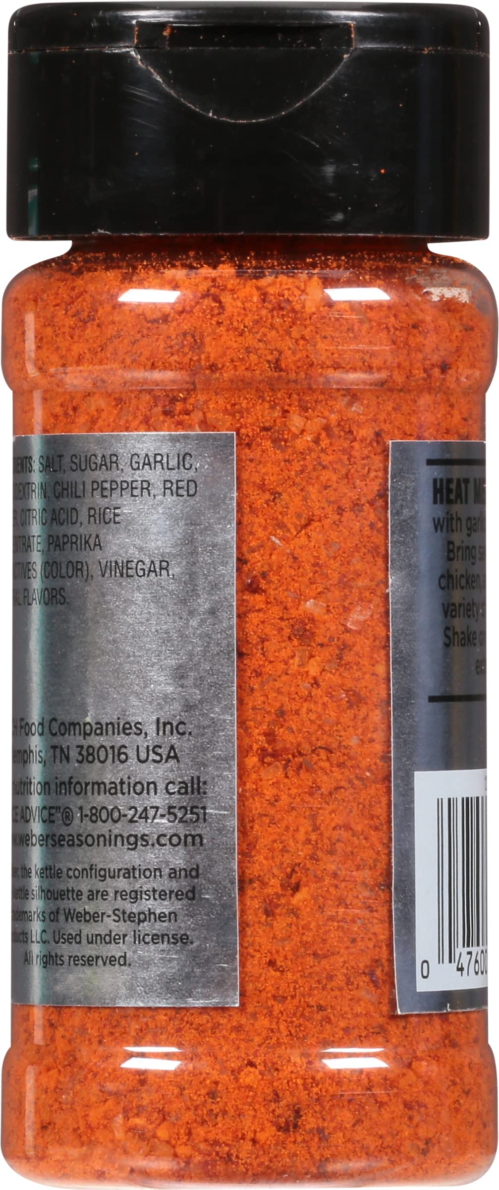 Weber Garlic Sriracha Seasoning, 3.9 Ounce Shaker