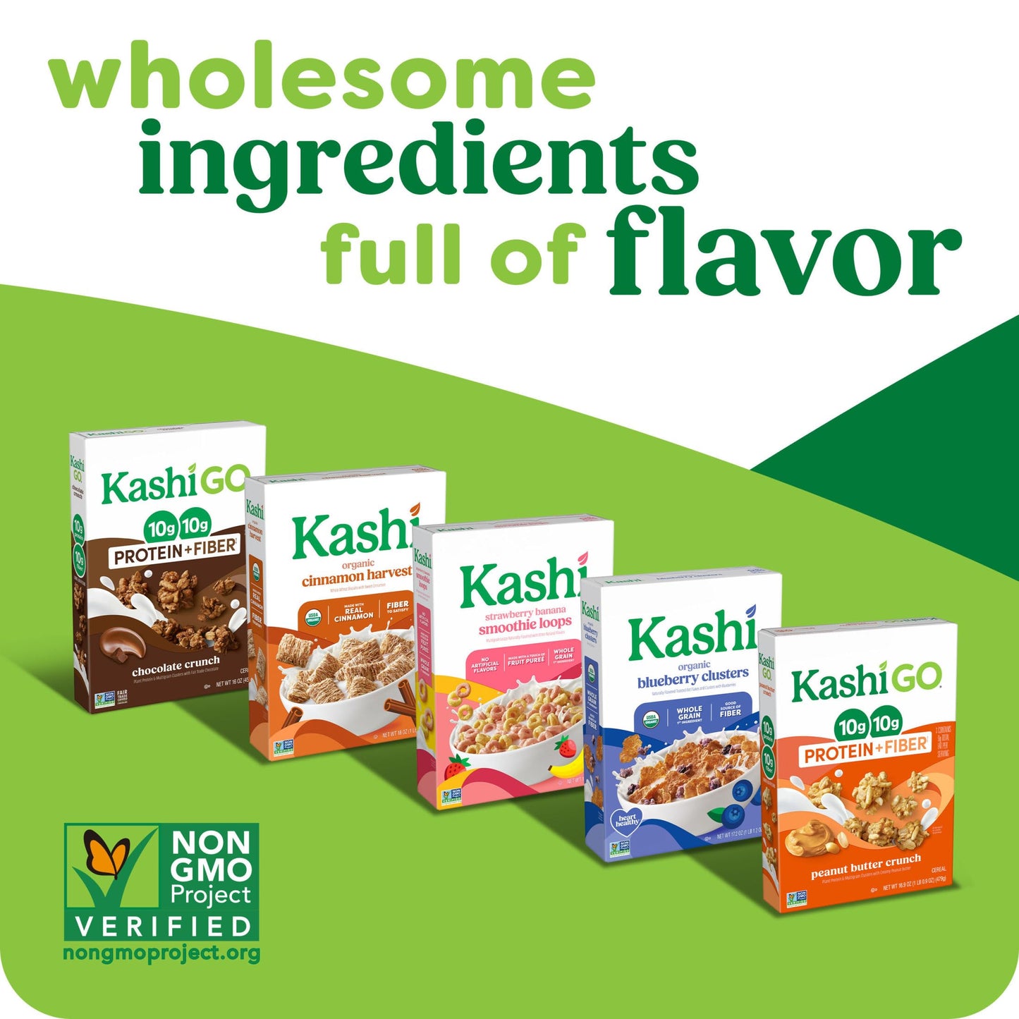 Kashi Breakfast Cereal  Whole Grain  Vegan  Maple Waffle Bites  12.7oz Box (1 Box)