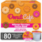 Donut Café - Coffee Gourmet Pods, Classic Blend, Medium Roast – Non-Gmo, Gluten Free – Compatible With Keurig K Cup Malt-Inspired – Smooth & Delicious – 80 Count