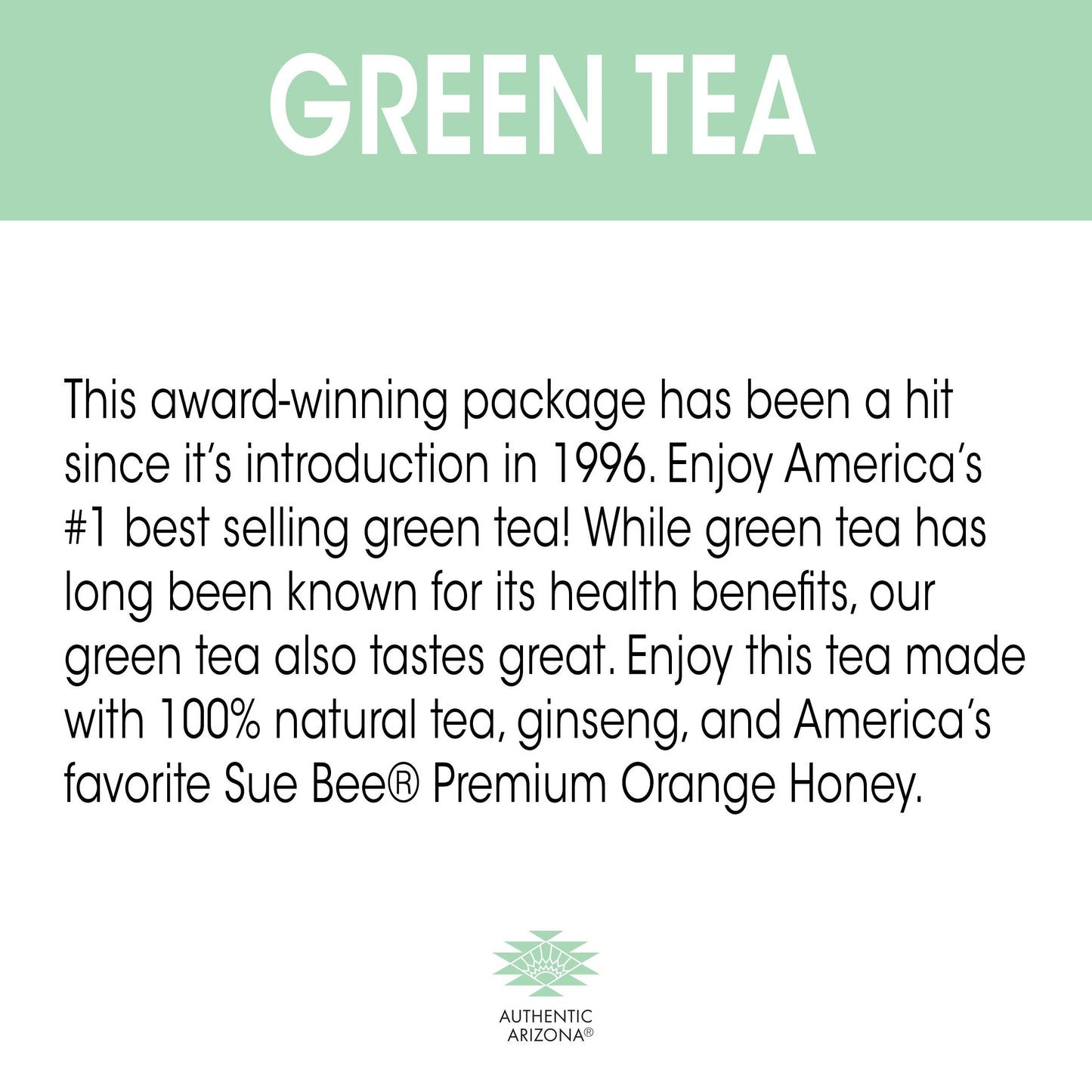 Arizona Green Tea with Ginseng and Honey - 22 Fl Oz (Pack of 24) - Big Can, Green Tea