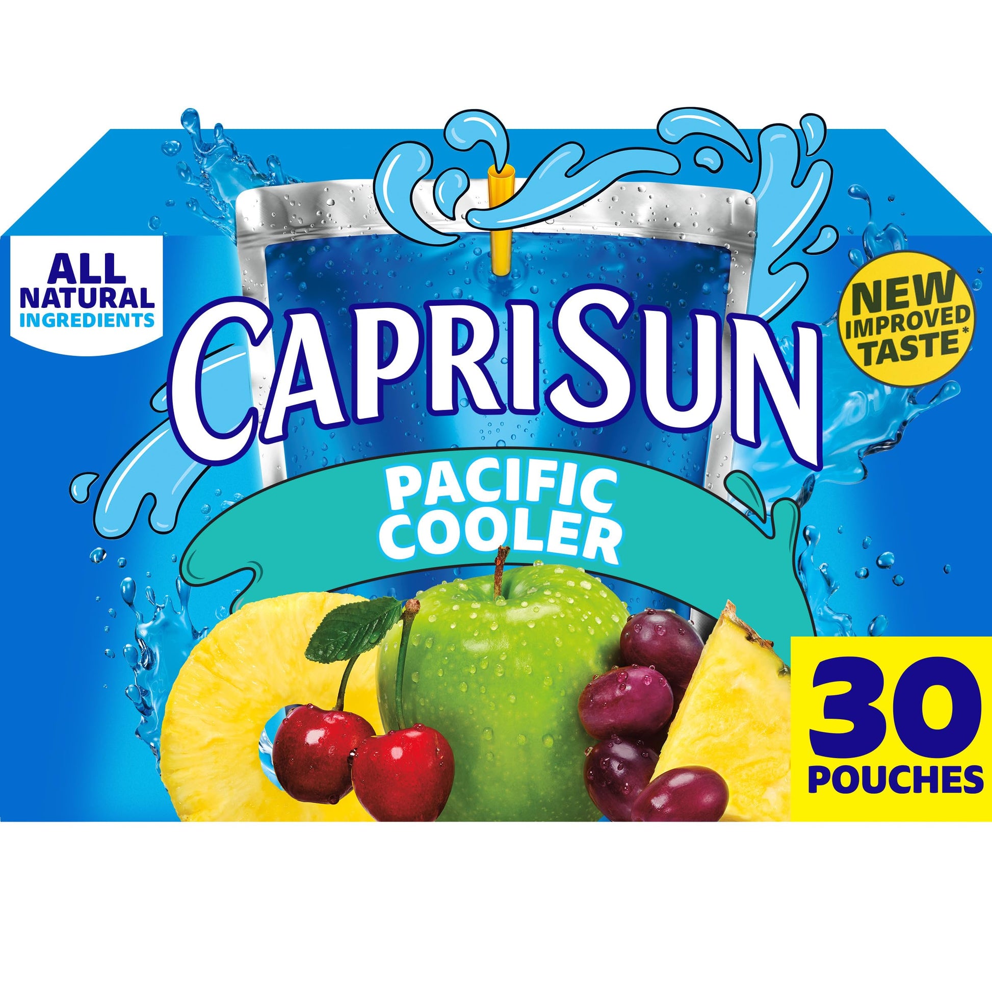 Capri Sun Pacific Cooler Mixed Fruit Flavored Juice Drink Blend, 30 ct Box, 6 fl oz Pouches