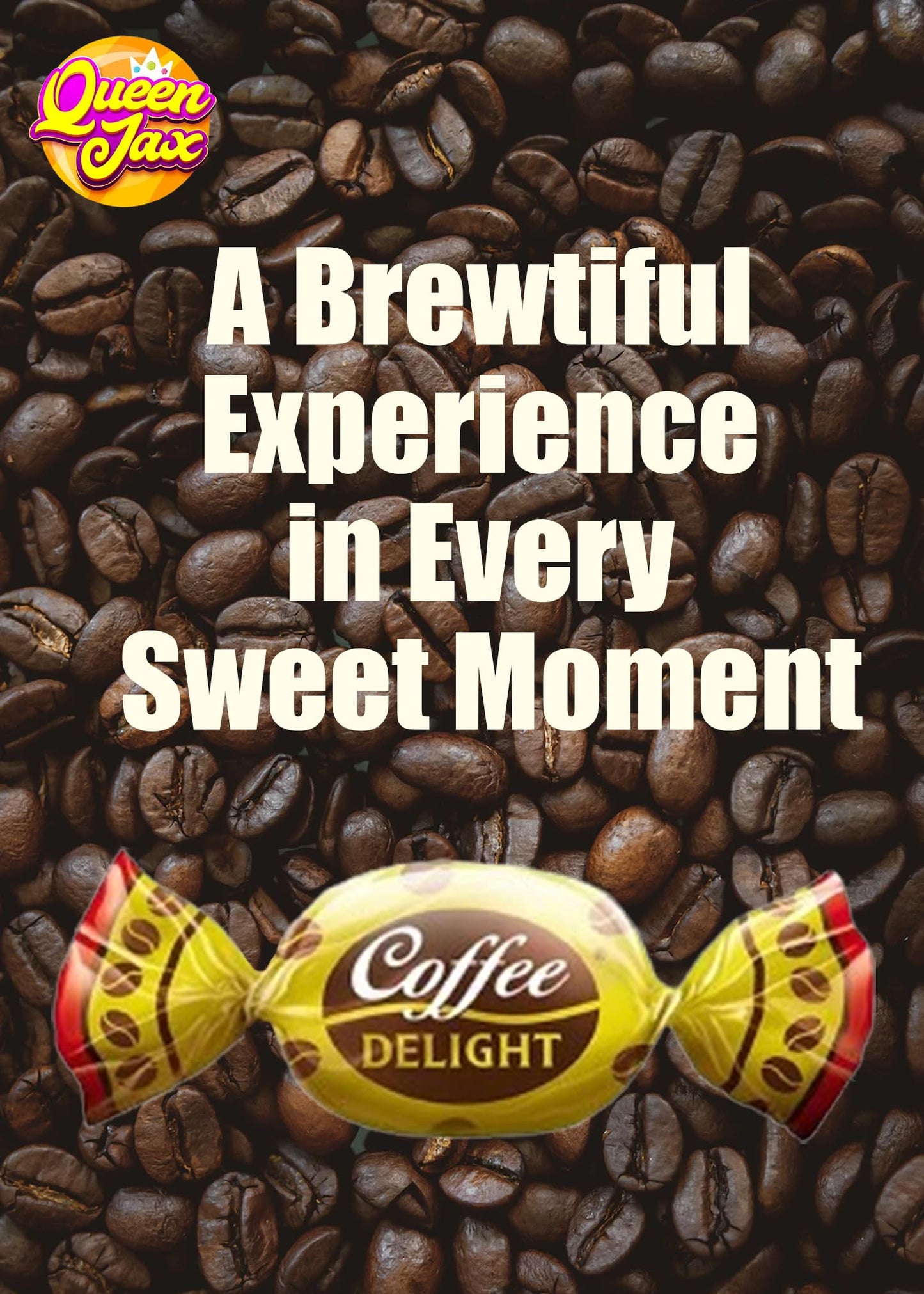 Coffee Candy Bulk - 2 LB Coffee Delight Hard Candy (210 pcs) Coffee Snacks Made with Real Colombian Coffee - Coffee Hard Candy B